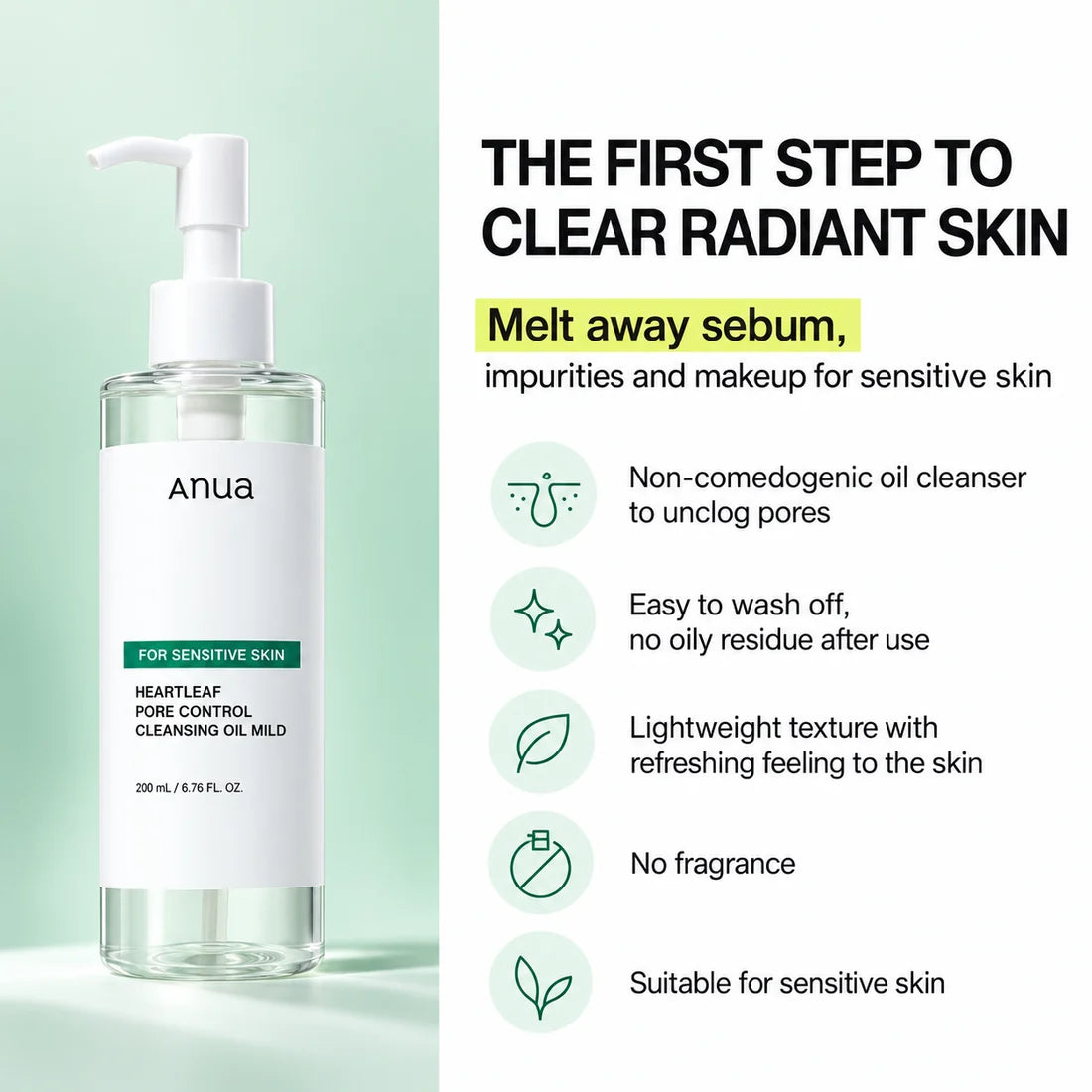ANUA Heartleaf Pore Cleansing Oil Mild detail 5