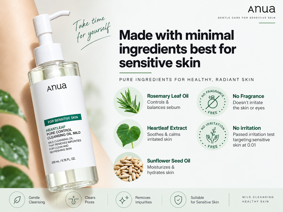 ANUA Heartleaf Pore Cleansing Oil Mild detail 3