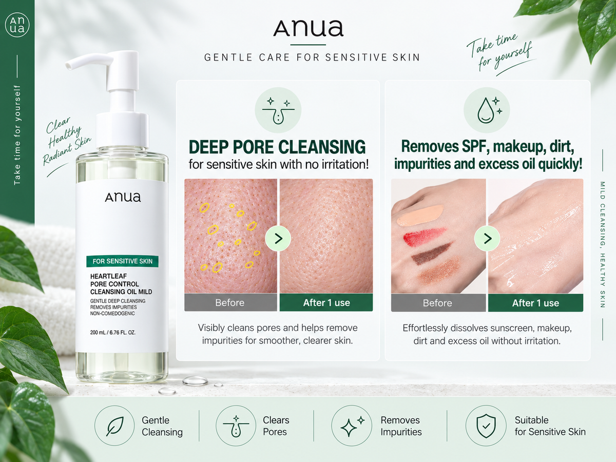 ANUA Heartleaf Pore Cleansing Oil Mild detail 4
