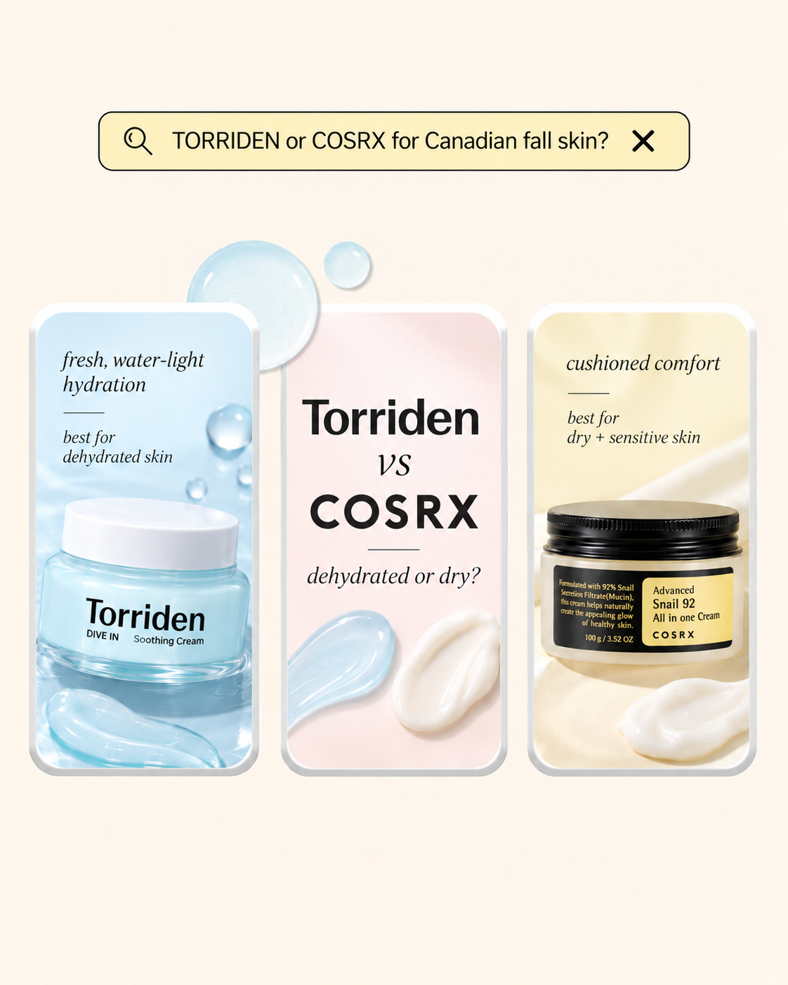 Torriden vs COSRX: Which Korean Moisturizer Is Better for Dry Skin?