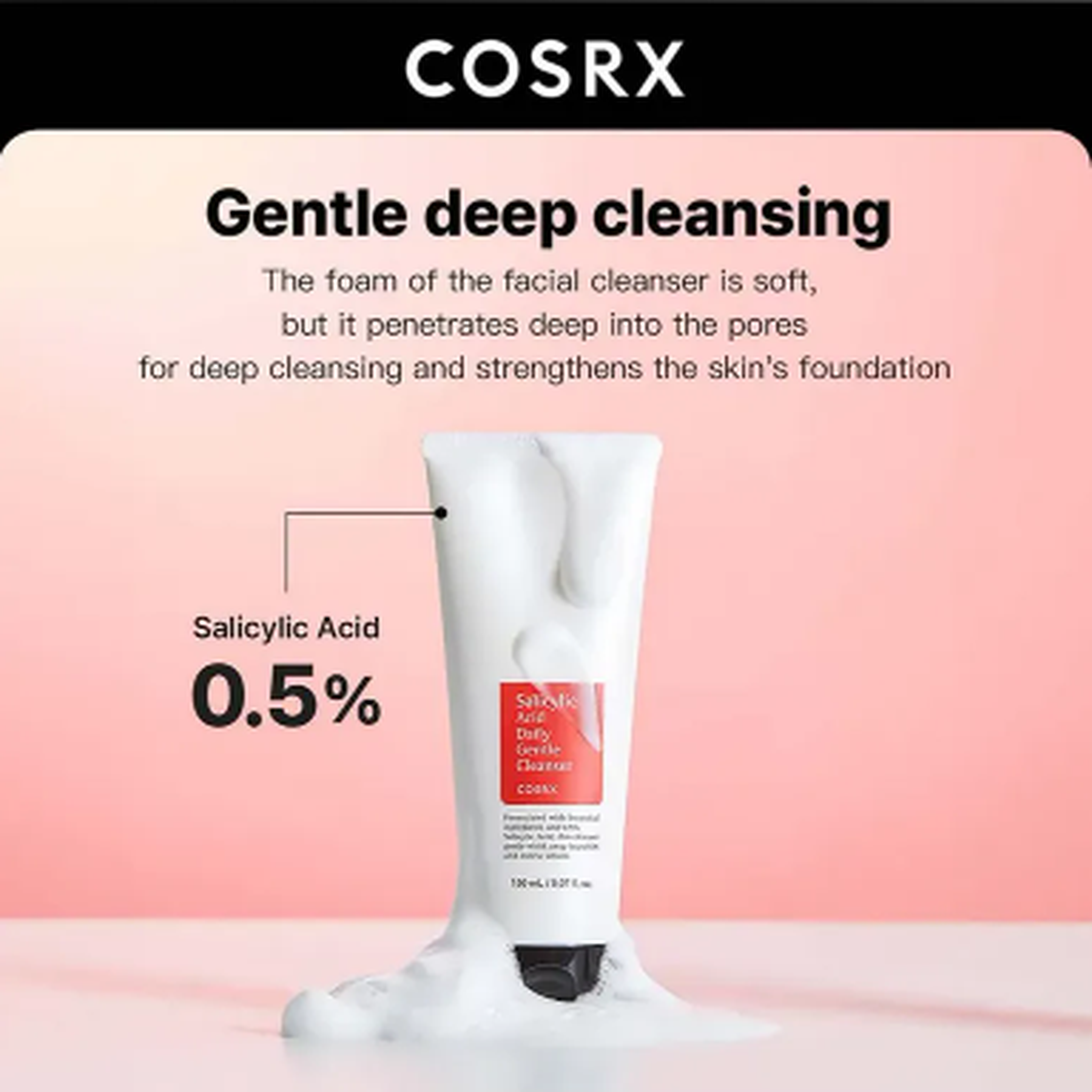 COSRX Salicylic Acid Daily Gentle Cleanser