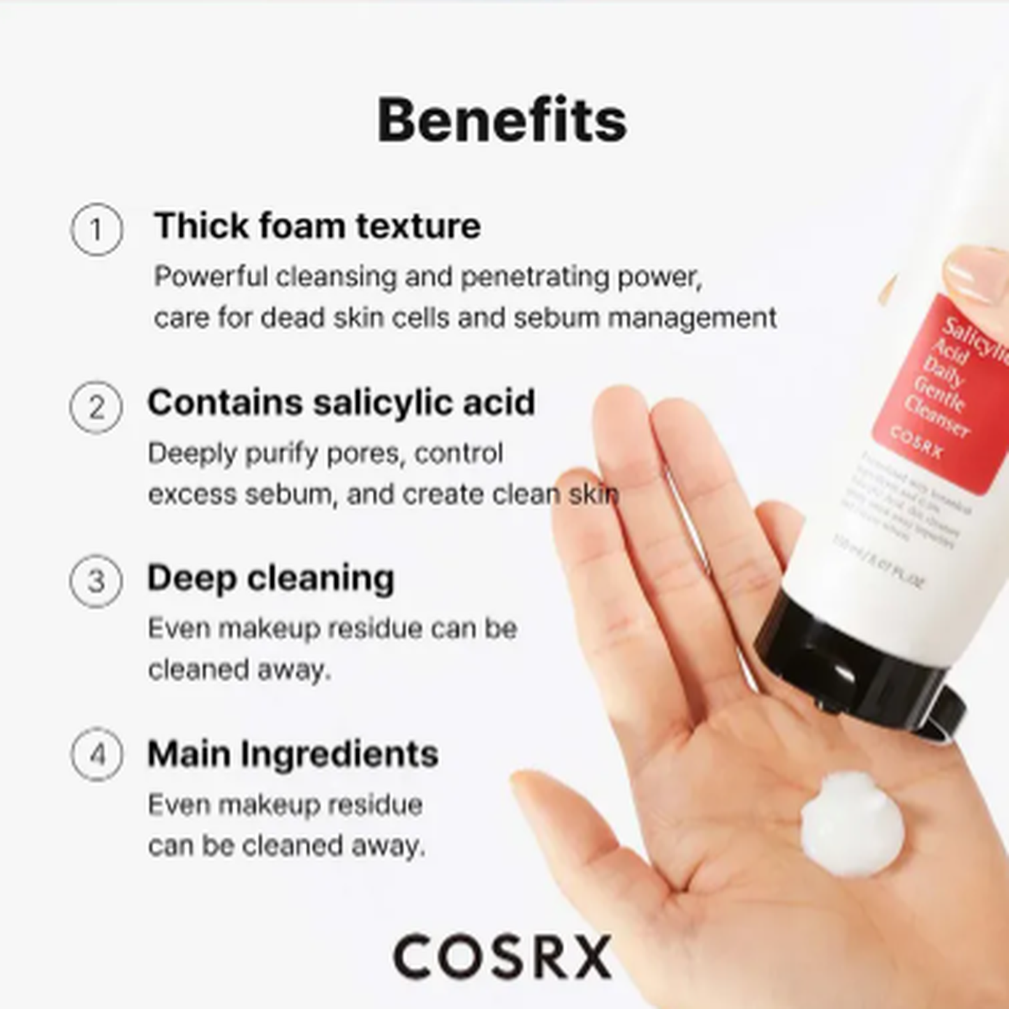 COSRX Salicylic Acid Daily Gentle Cleanser
