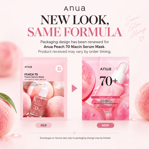 Load image 1 in gallery view. ANUA Peach 70 Niacin Serum Mask