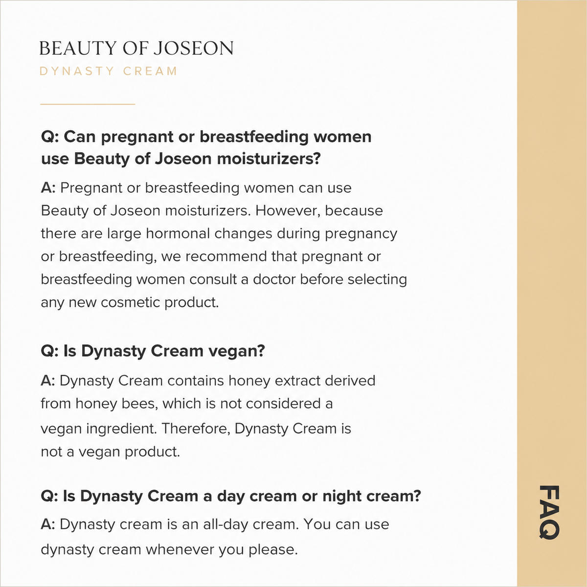 BEAUTY OF JOSEON Dynasty Cream