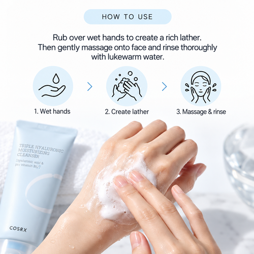 Load image 1 in gallery view. COSRX Hydrium Triple Hyaluronic Moisturizing Cleanser 50ml / 150ml