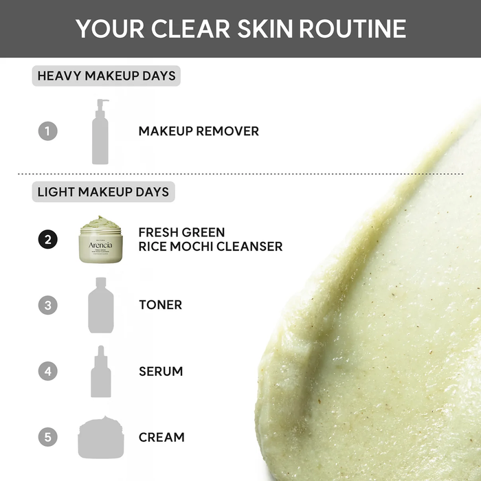 ARENCIA Fresh Green Rice Mochi Cleanser