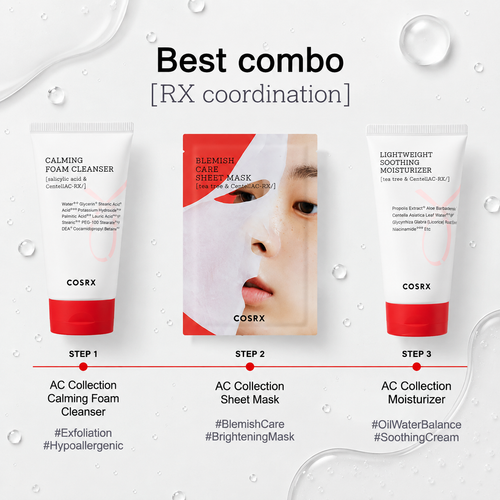 Load image 1 in gallery view. COSRX AC Collection Blemish Care Sheet Mask 1 Sheet