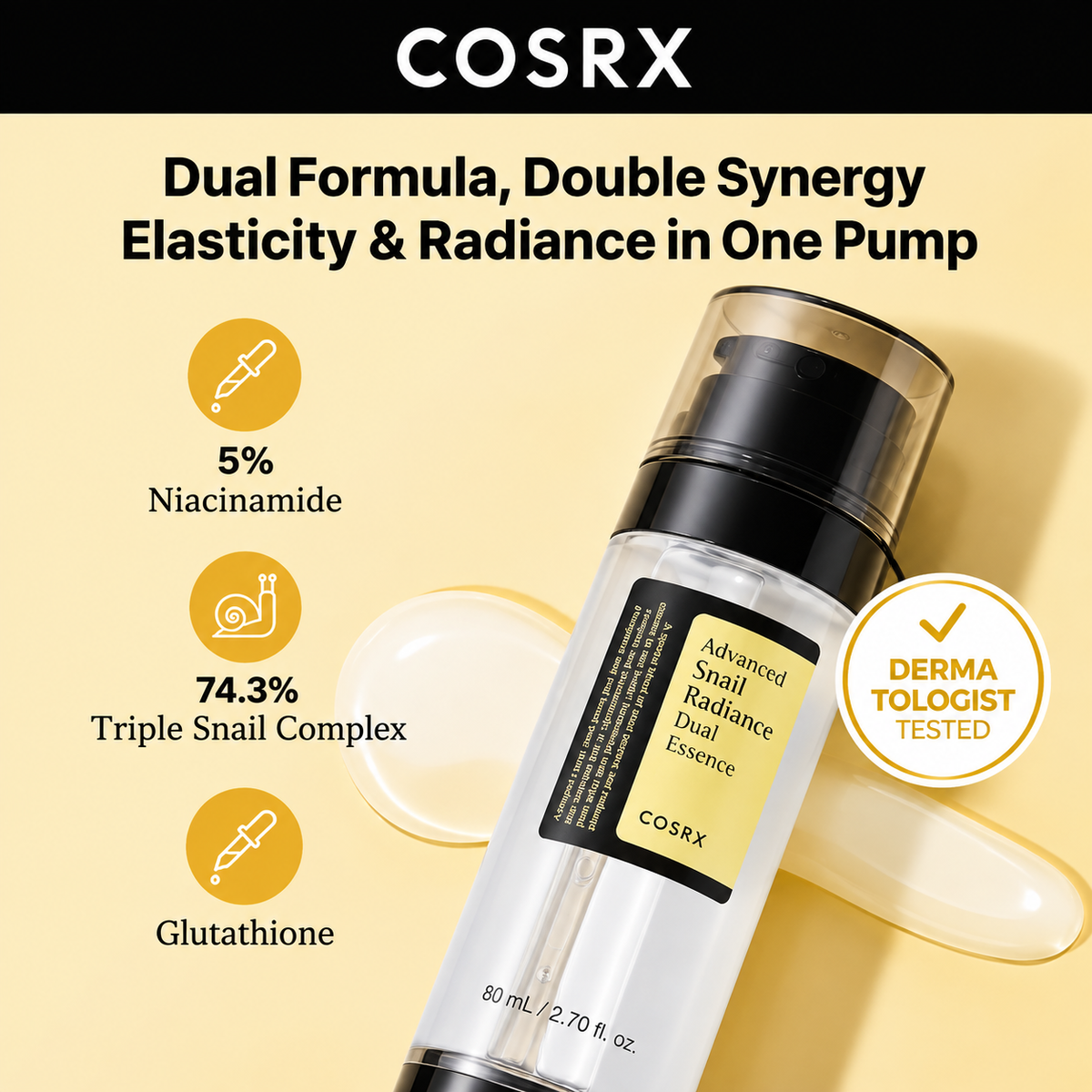 COSRX Advanced Snail Radiance Dual Essence 80ml
