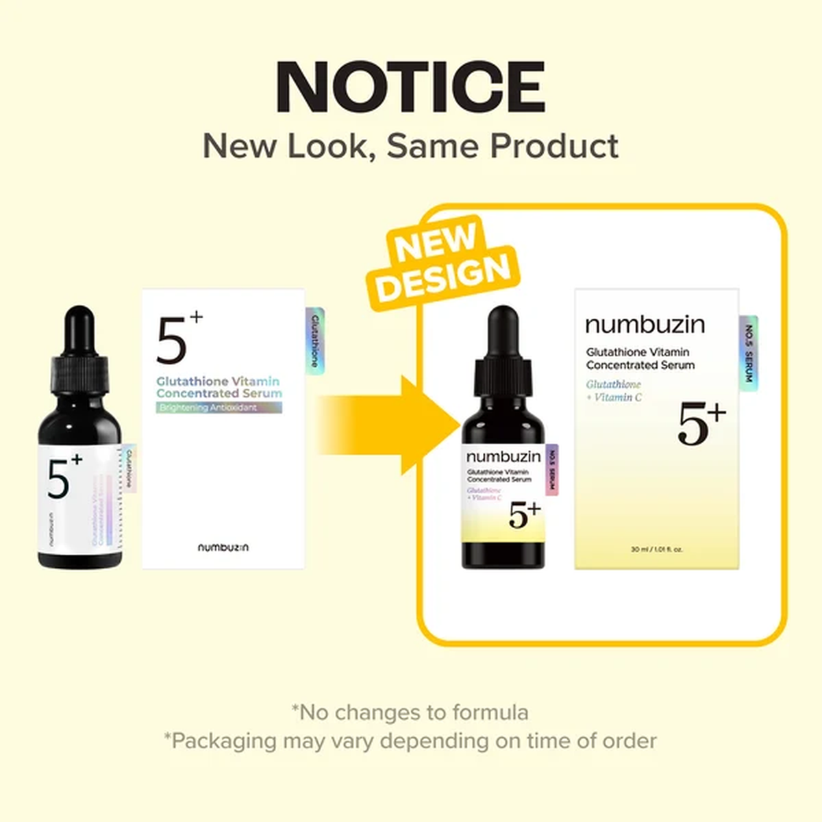 NUMBUZIN No.5+ Glutathione Vitamin Concentrated Serum 30ml