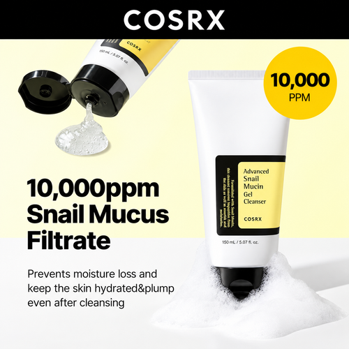 Load image 1 in gallery view. COSRX Advanced Snail Mucin Gel Cleanser 50ml / 150ml