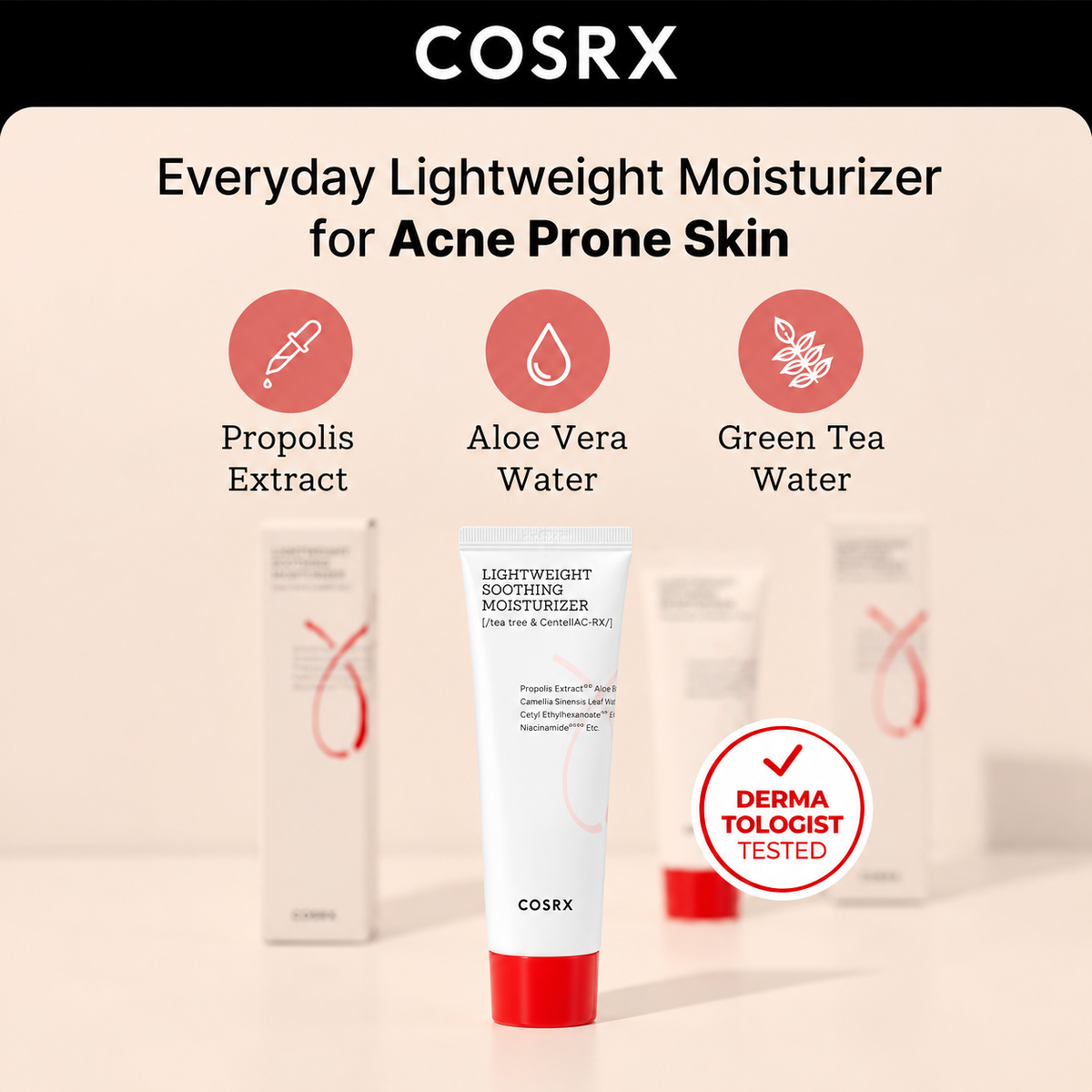 COSRX AC Collection Lightweight Soothing Moisturizer 2.0 80ml