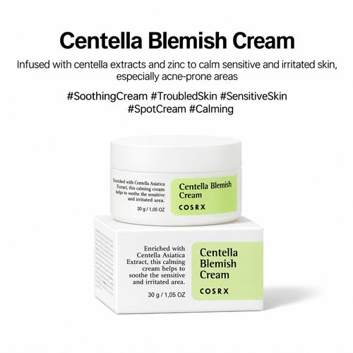 Load image 1 in gallery view. COSRX Centella Blemish Cream 30ml