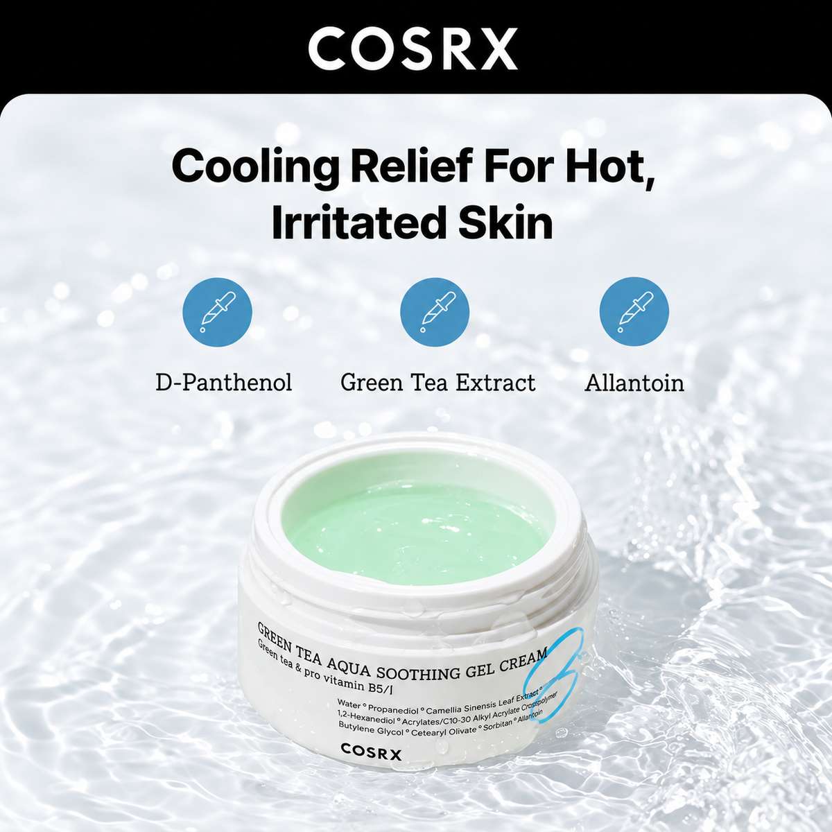 COSRX Green Tea Aqua Soothing Gel Cream 50ml
