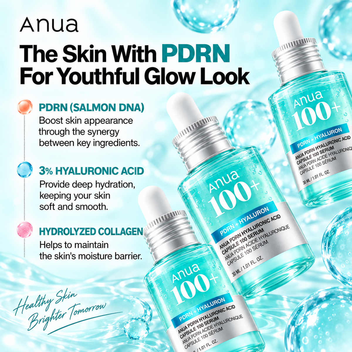 ANUA PDRN Hyaluronic Acid Capsule 100 Serum