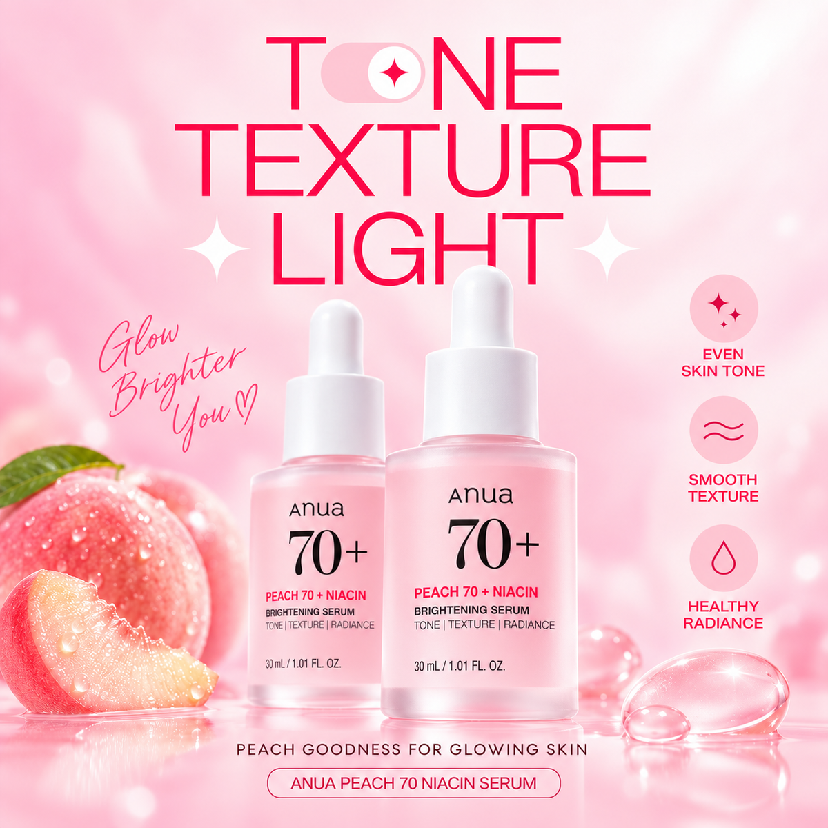 ANUA Peach 70% Niacinamide Serum