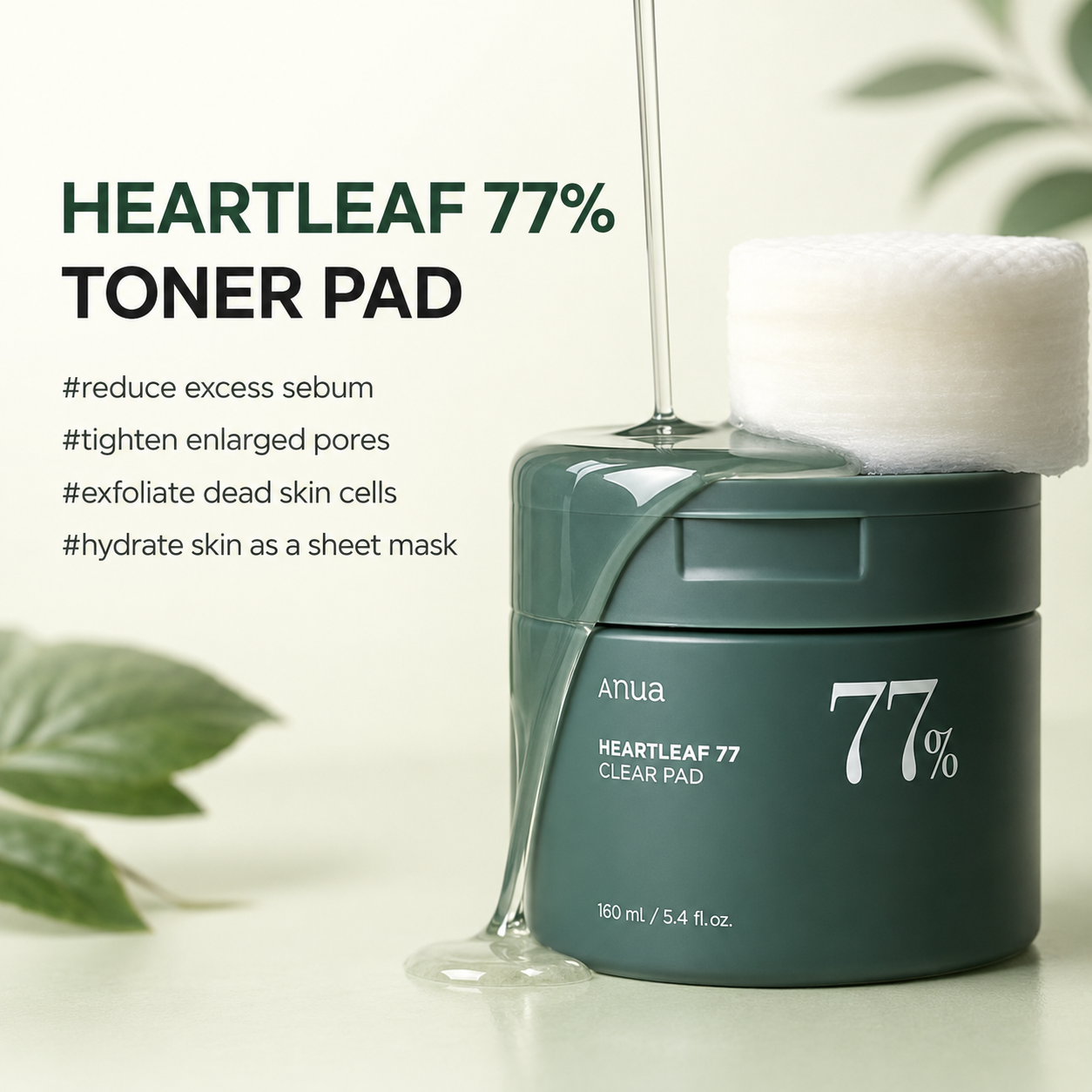 Anua Heartleaf 77 Clear Pad 70 Pads