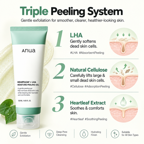 Load image 1 in gallery view. ANUA Heartleaf LHA Moisture Peeling Gel