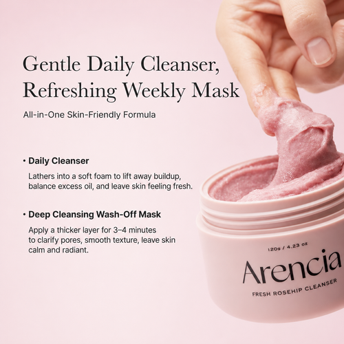 Load image 1 in gallery view. ARENCIA Fresh Rosehip Rice Mochi Cleanser
