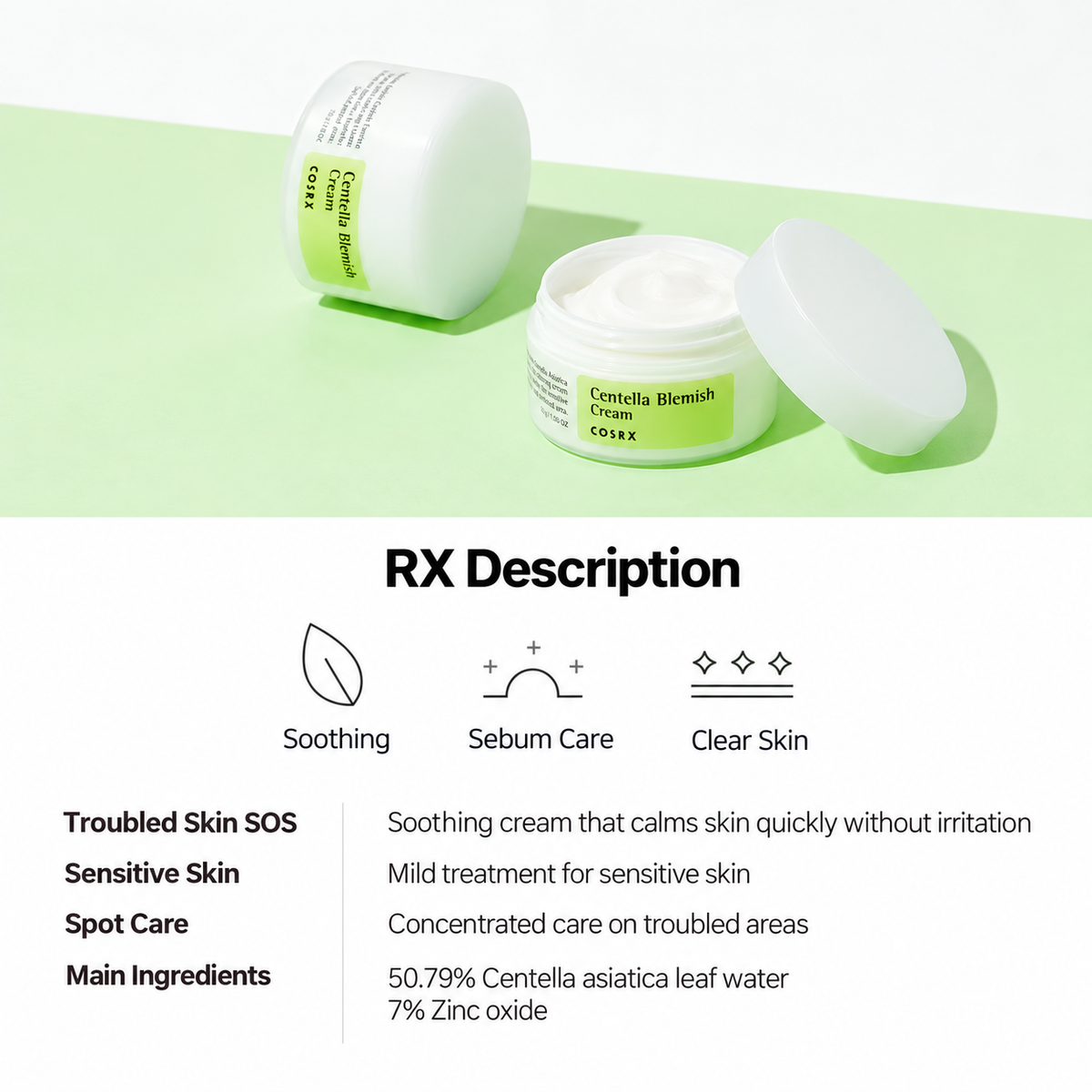 COSRX Centella Blemish Cream 30ml