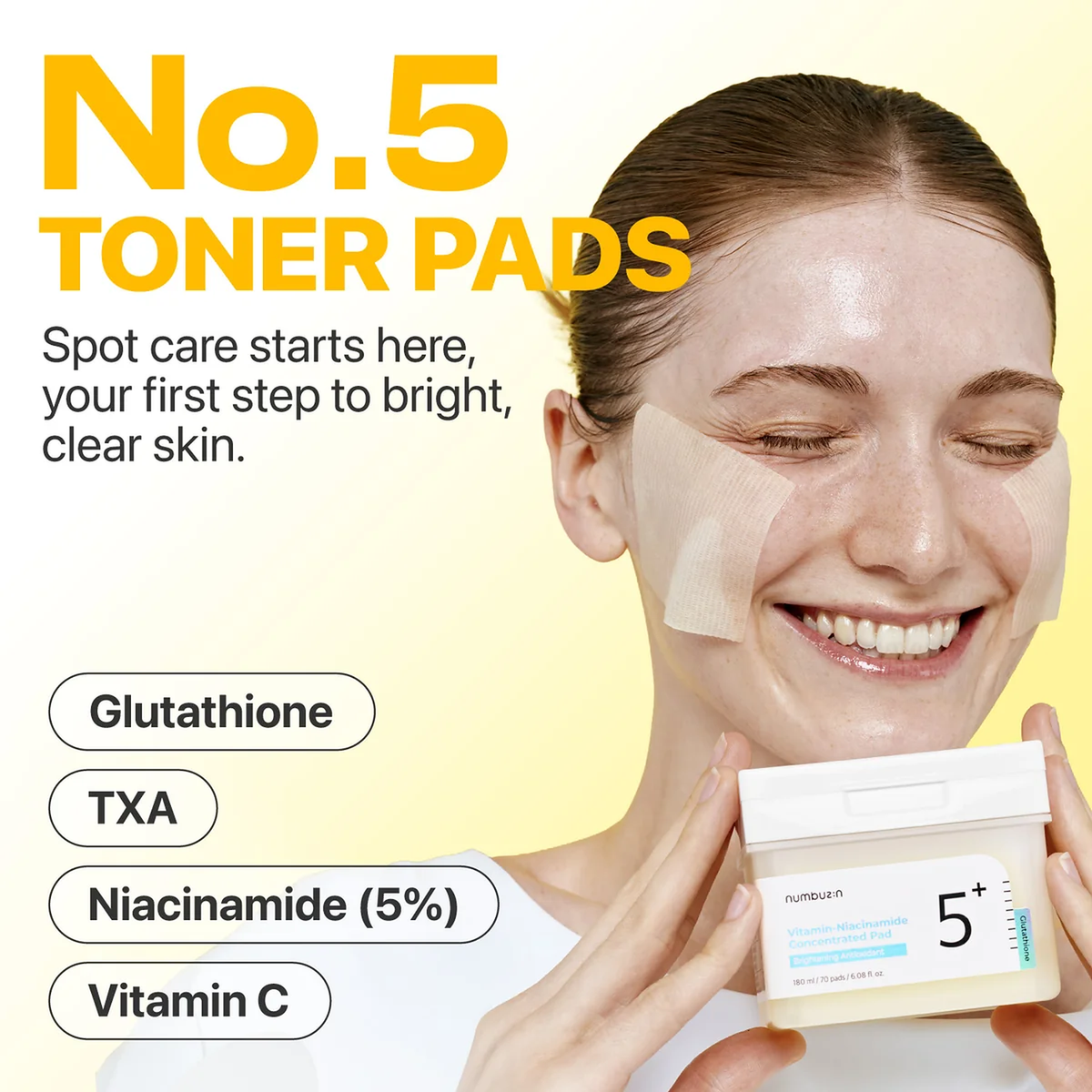 NUMBUZIN No.5 Vitamin-Niacinamide Concentrated Pad 70 Pads