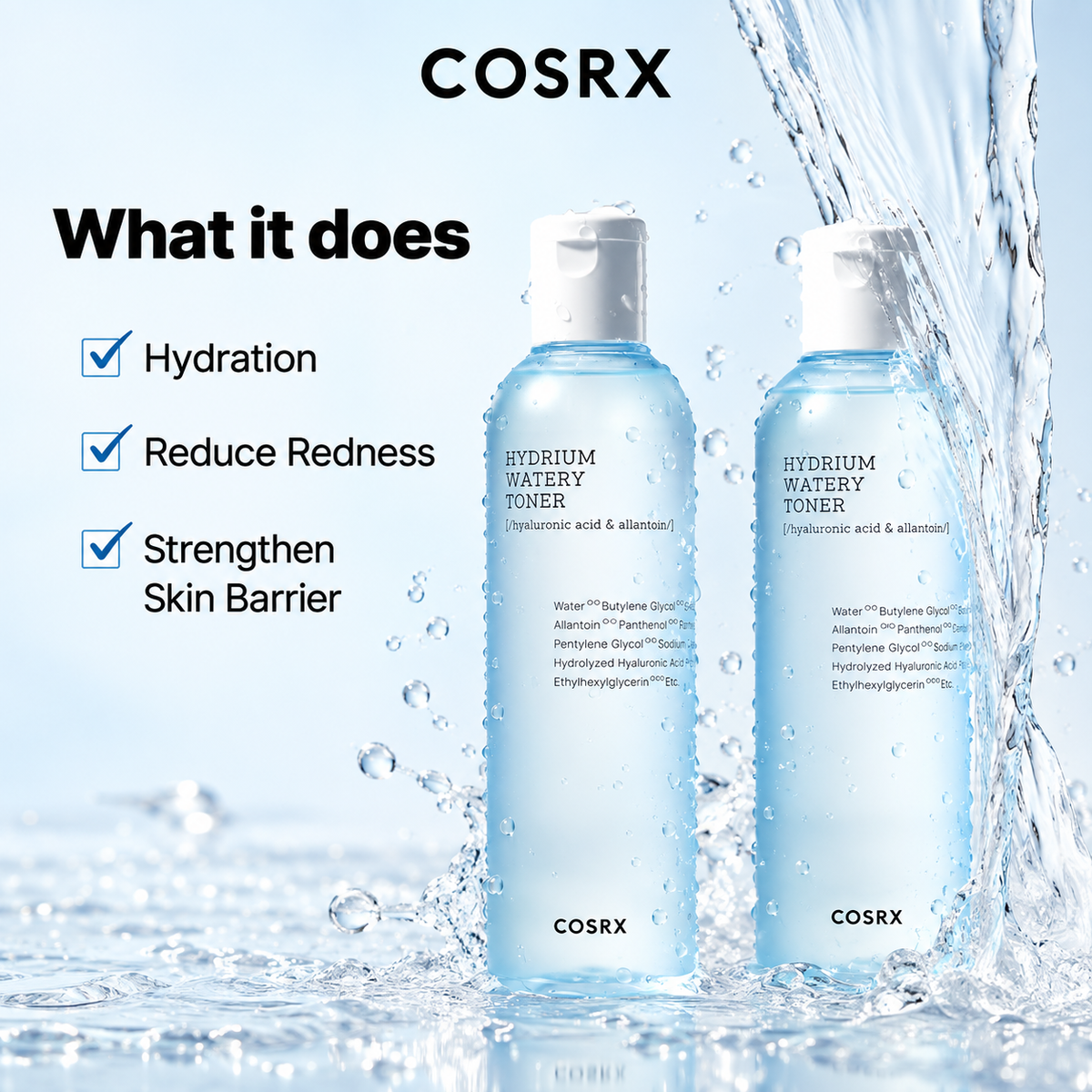 COSRX Hydrium Watery Toner 50ml / 150ml