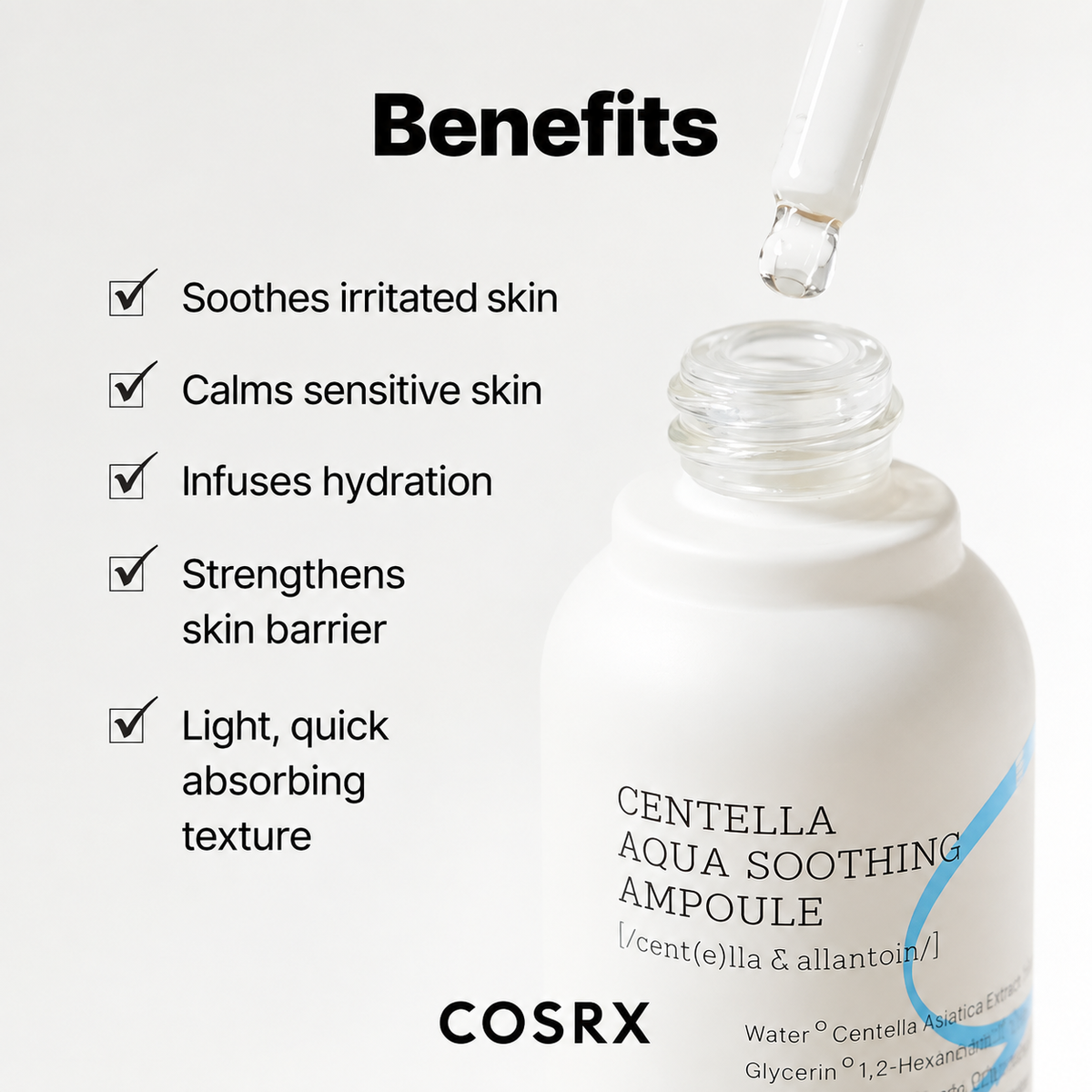 COSRX Centella Aqua Soothing Ampoule 40ml