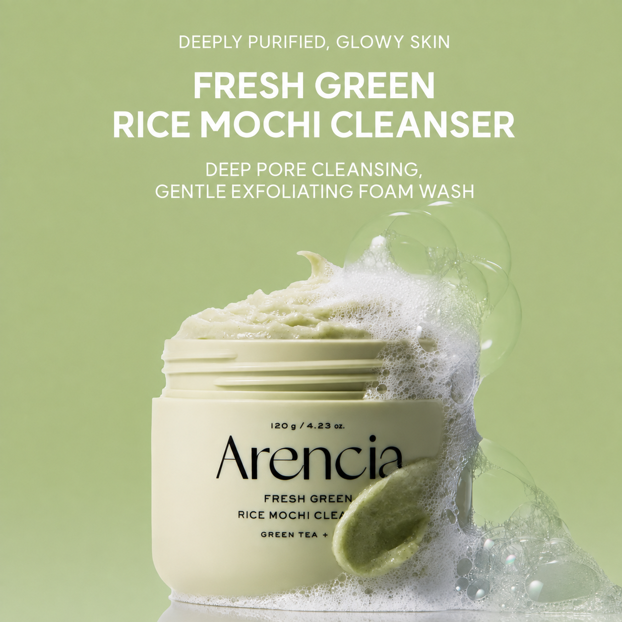 ARENCIA Fresh Green Rice Mochi Cleanser