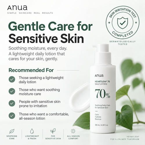 Load image 1 in gallery view. ANUA Heartleaf 70 Daily Lotion