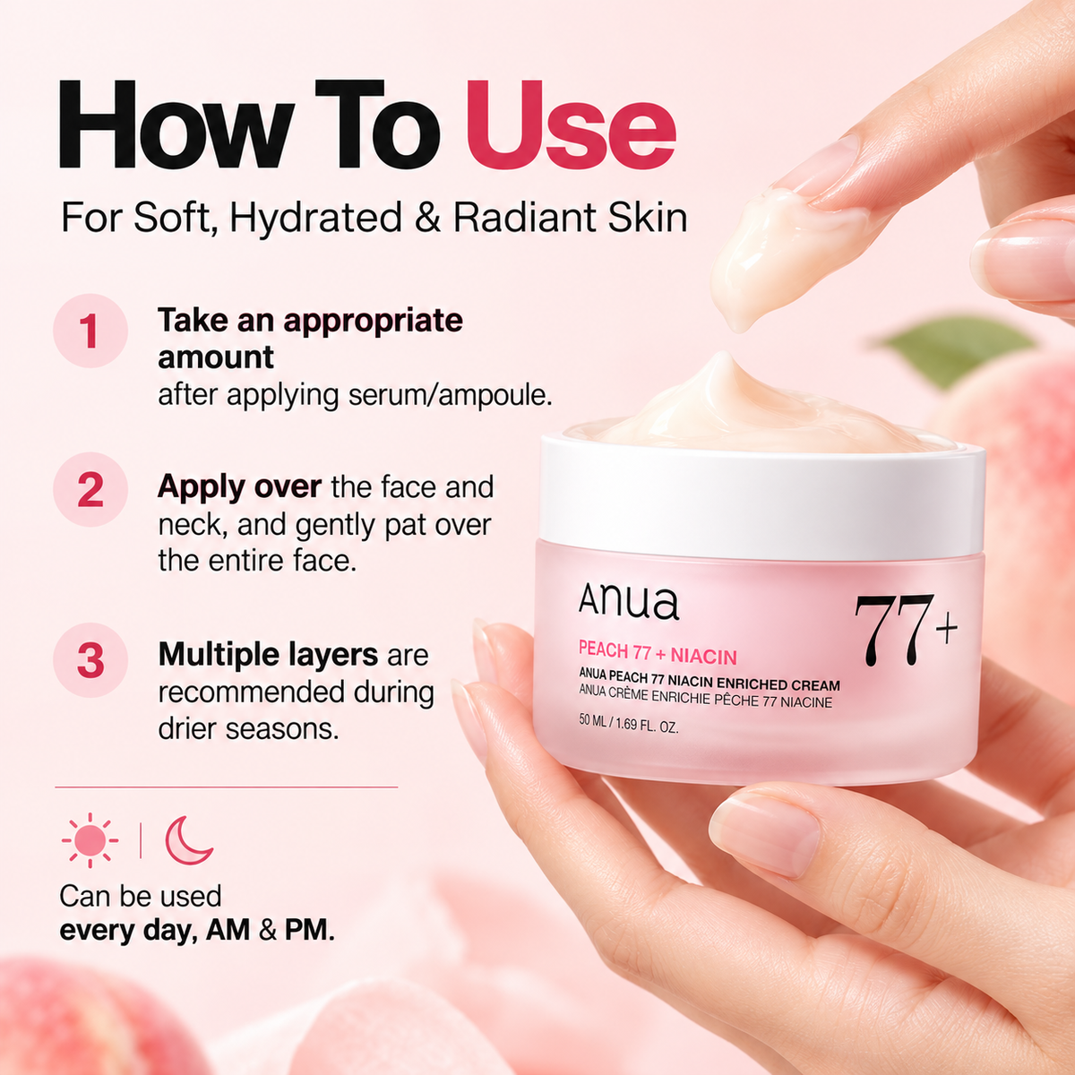 ANUA Peach 77 Niacin Enriched Cream