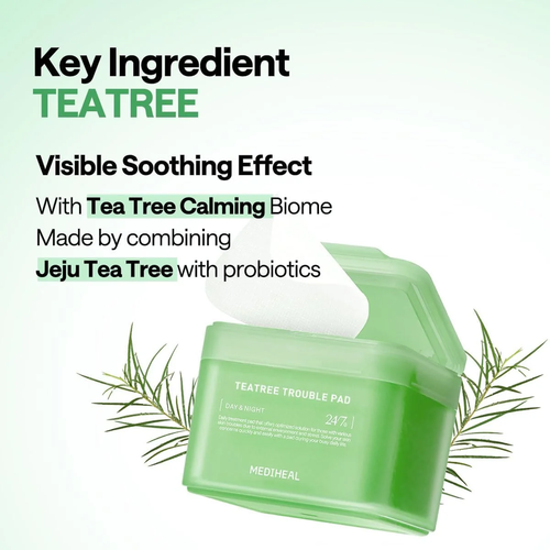 Load image 1 in gallery view. MEDIHEAL Teatree Trouble Pad 100 Pads