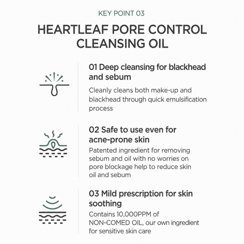 Load image 1 in gallery view. ANUA Heartleaf Pore Control Cleansing Oil