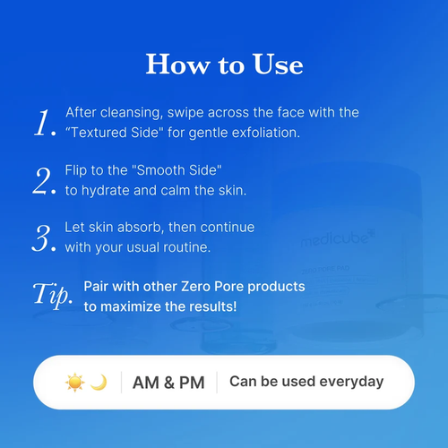 Load image 1 in gallery view. MEDICUBE Zero Pore Pad 2.0 70 Pads
