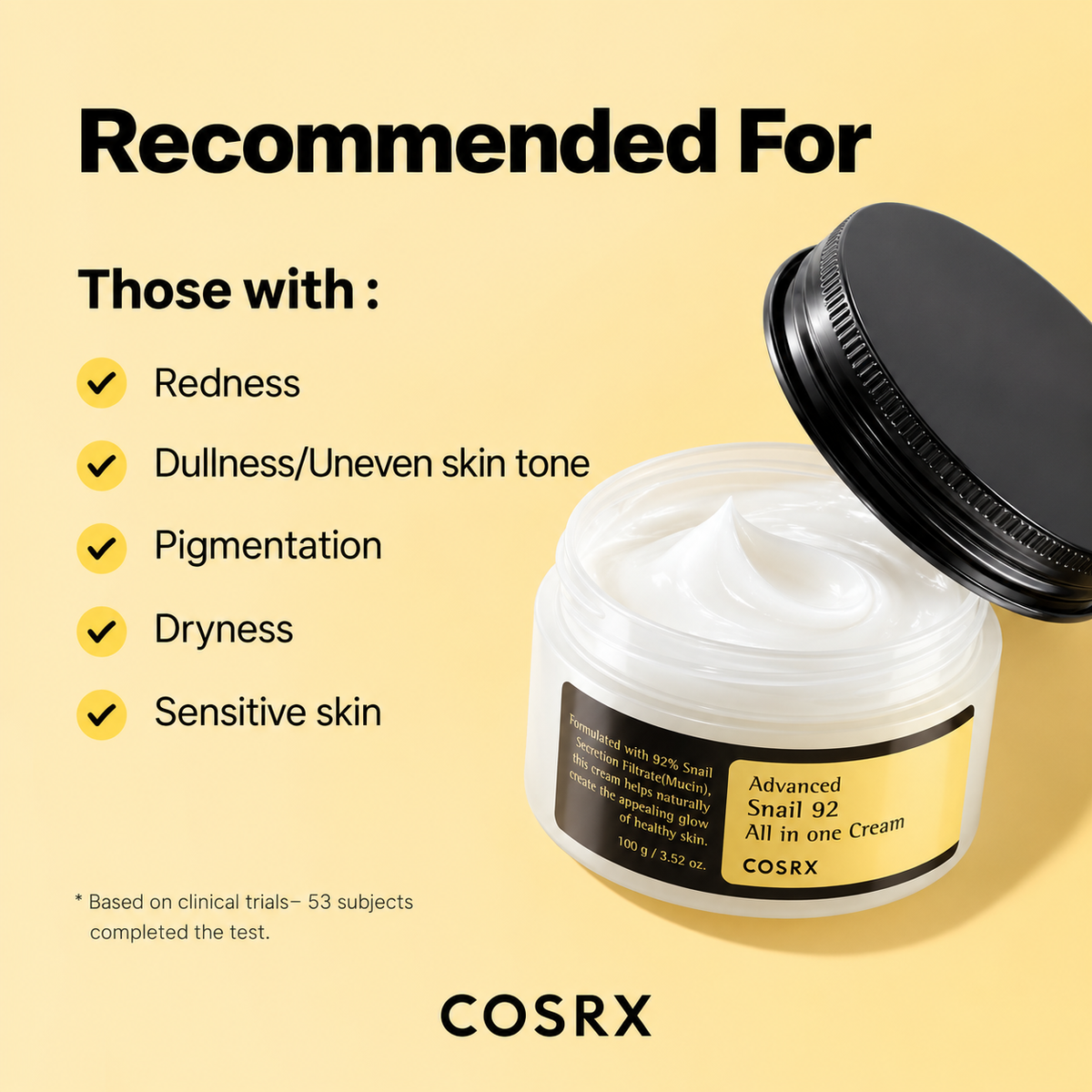 COSRX Advanced Snail 92 All In One Cream Tube 50g / 100g