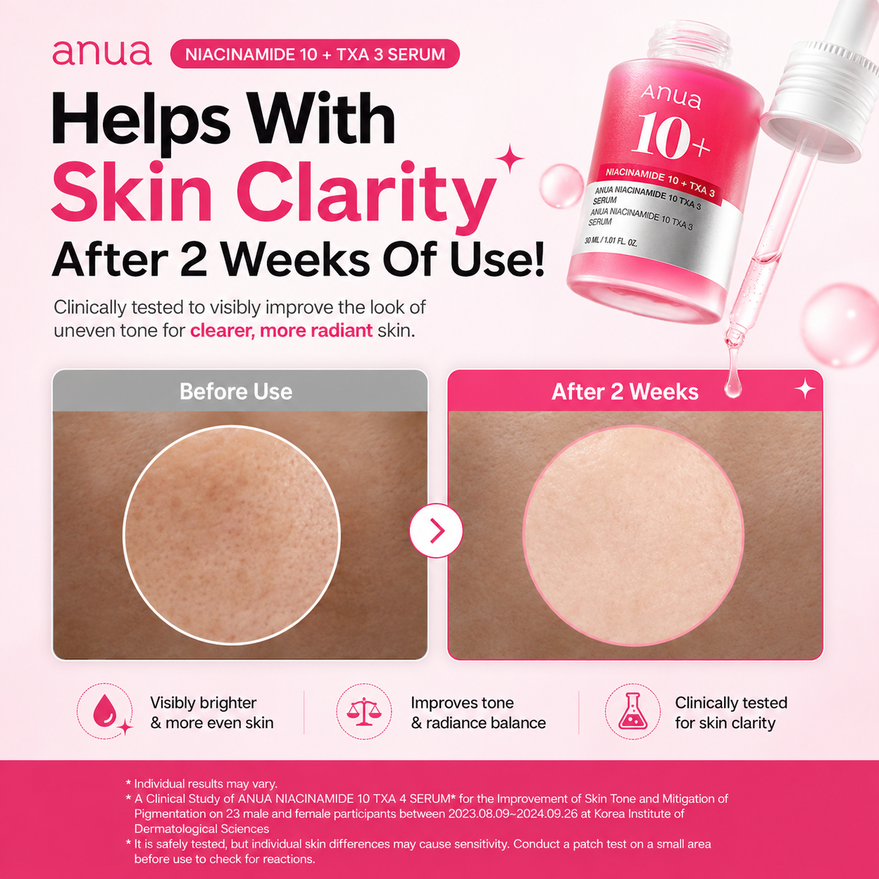 Anua Niacinamide 10% + TXA 4% Serum 30ml
