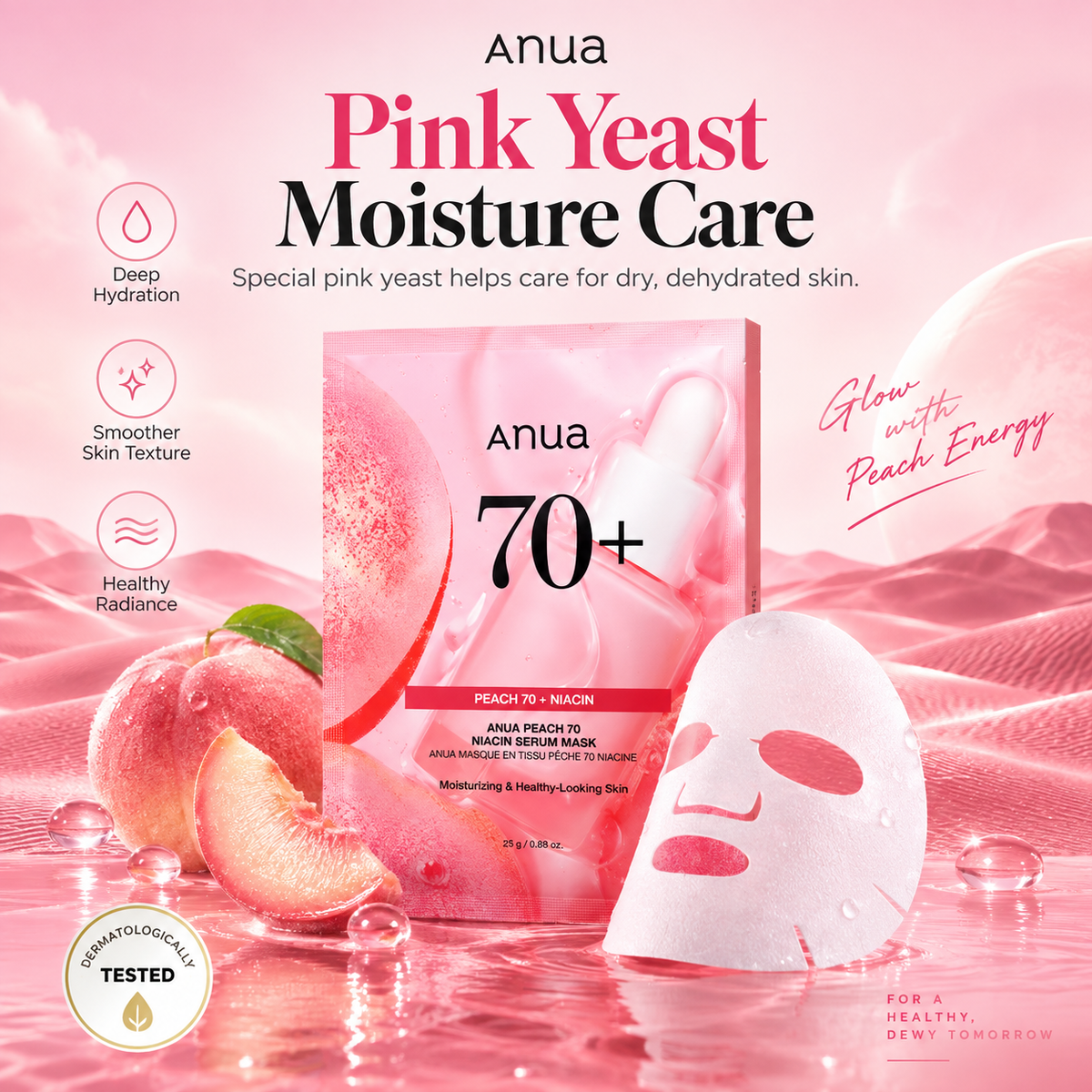 ANUA Peach 70 Niacin Serum Mask