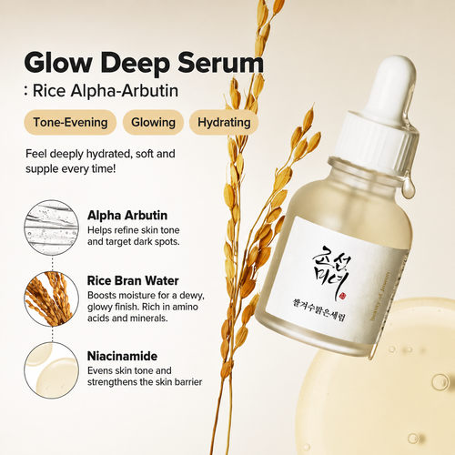 Load image 1 in gallery view. BEAUTY OF JOSEON Glow Deep Serum : Rice + Alpha arbutin