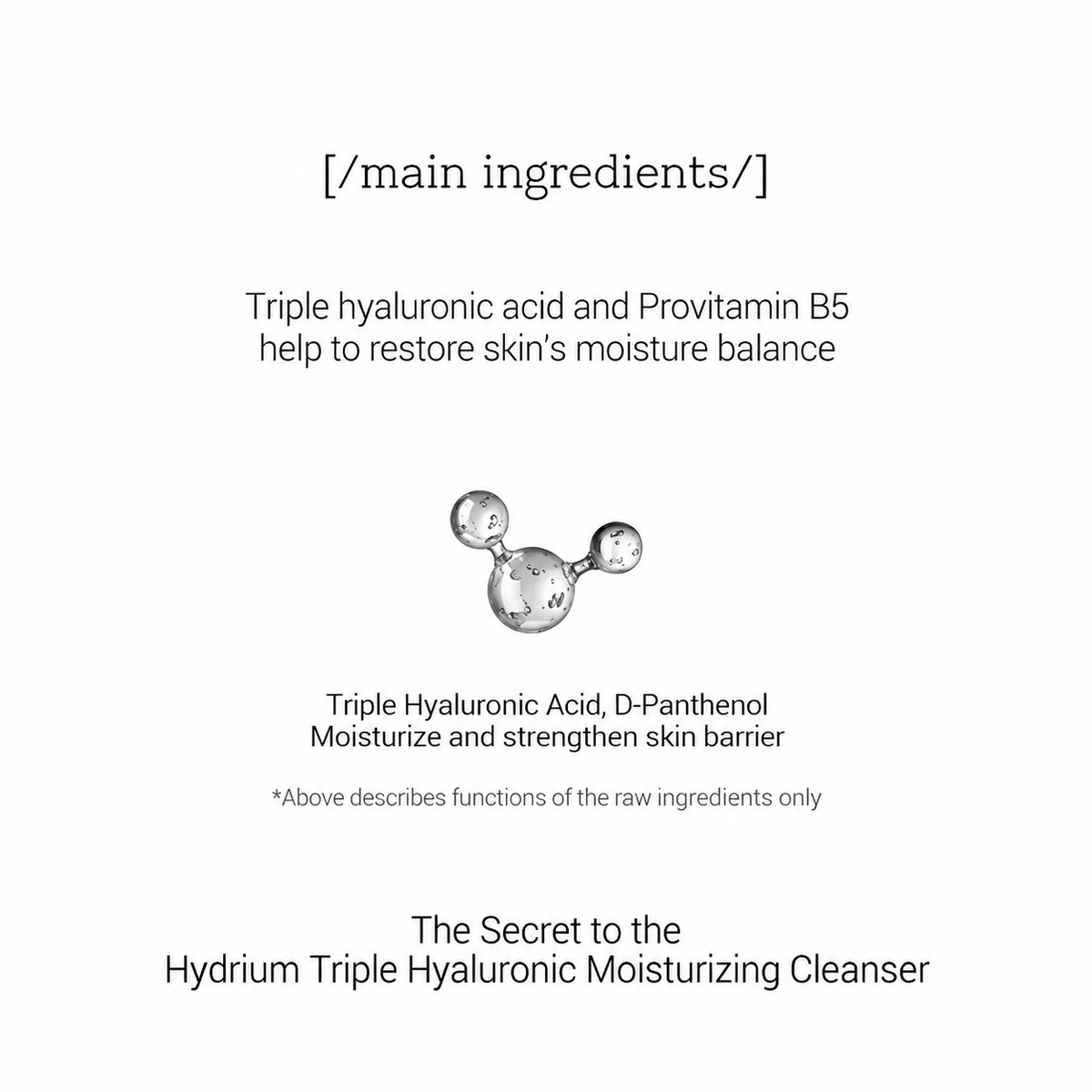 COSRX Hydrium Triple Hyaluronic Moisturizing Cleanser 50ml / 150ml