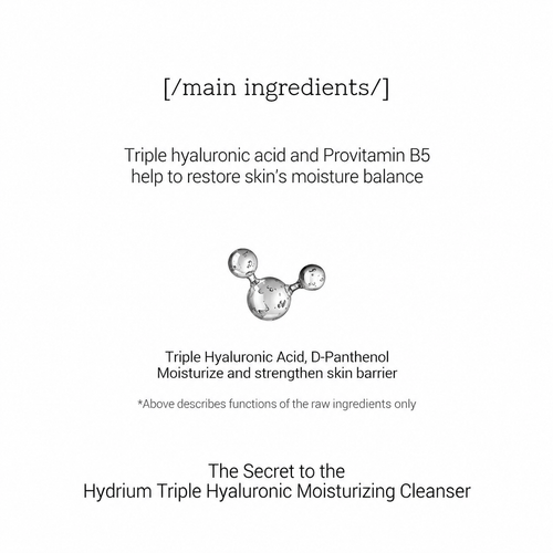 Load image 1 in gallery view. COSRX Hydrium Triple Hyaluronic Moisturizing Cleanser 50ml / 150ml