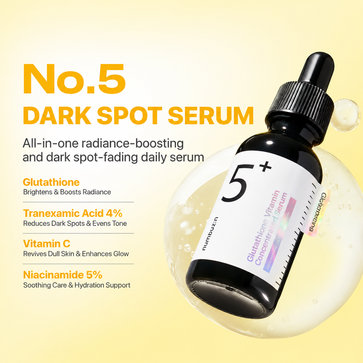 NUMBUZIN No.5+ Glutathione Vitamin Concentrated Serum