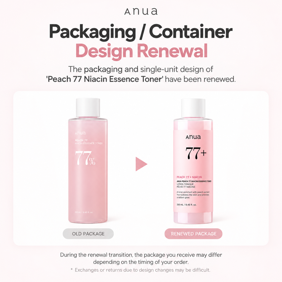 ANUA Peach 77 Niacin Essence Toner