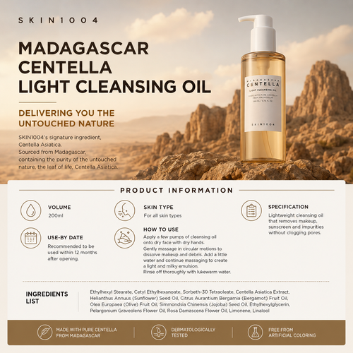 Load image 1 in gallery view. SKIN1004 Madagascar Centella Light Cleansing Oil