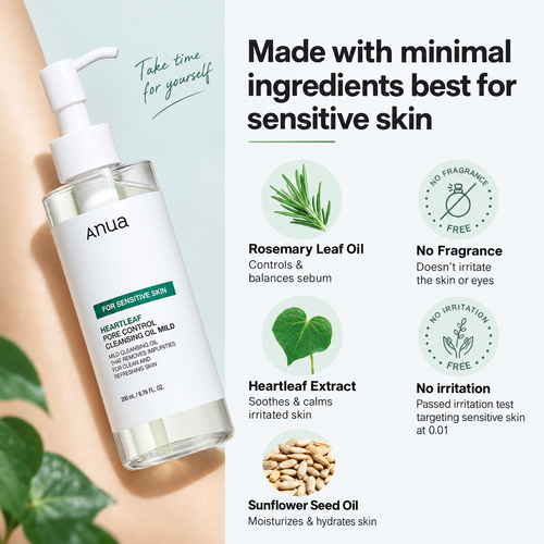 Load image 1 in gallery view. ANUA Heartleaf Pore Cleansing Oil Mild