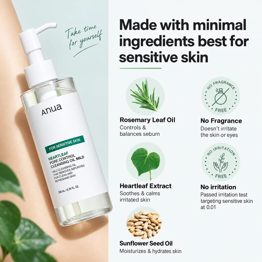 ANUA Heartleaf Pore Cleansing Oil Mild detail 3