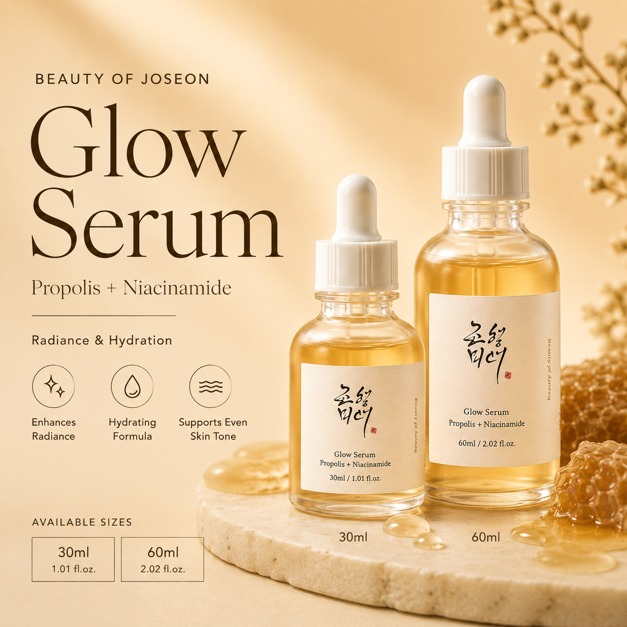 Glow Serum (Propolis + Niacinamide)