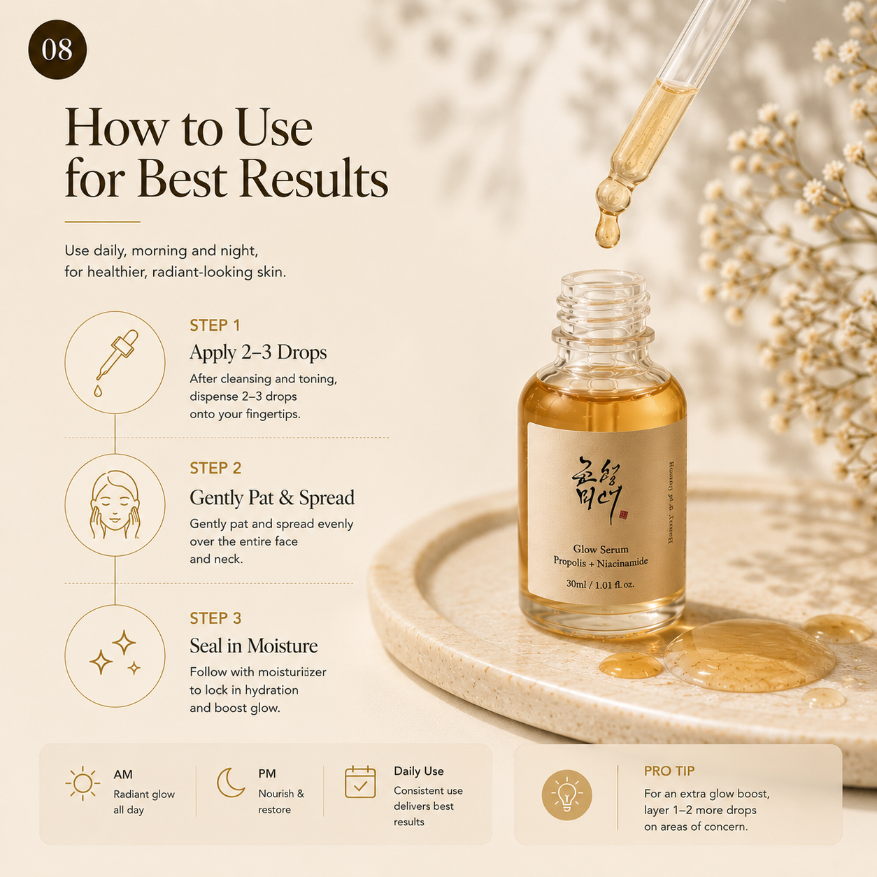 Glow Serum (Propolis + Niacinamide)