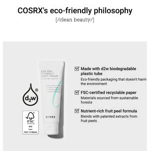 Load image 1 in gallery view. COSRX Refresh AHA BHA Vitamin C Daily Cream 50ml