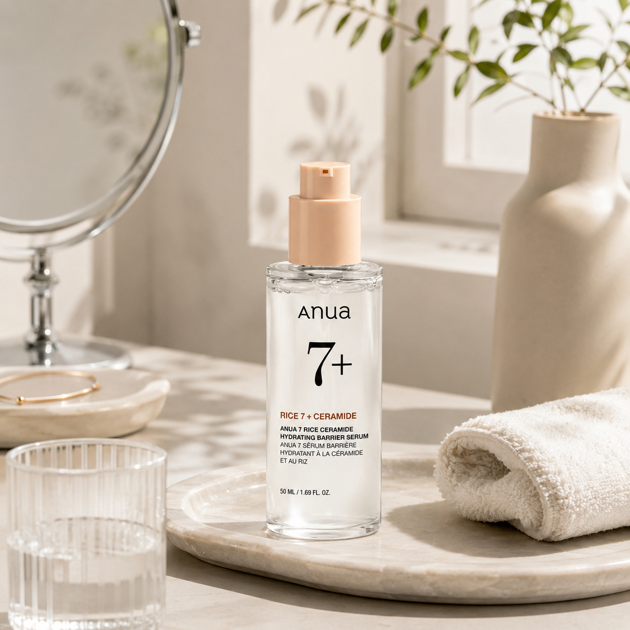 ANUA 7 Rice Ceramide Hydrating Barrier Serum