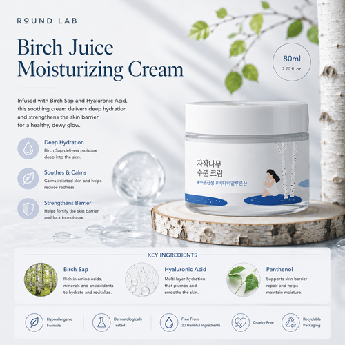 Load image 1 in gallery view. Birch Juice Moisturizing Cream