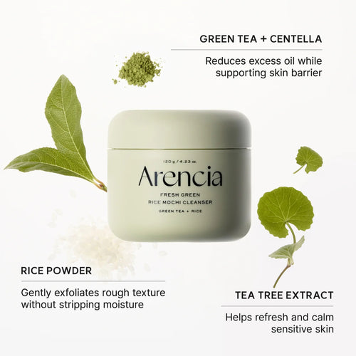 Load image 1 in gallery view. ARENCIA Fresh Green Rice Mochi Cleanser 120g