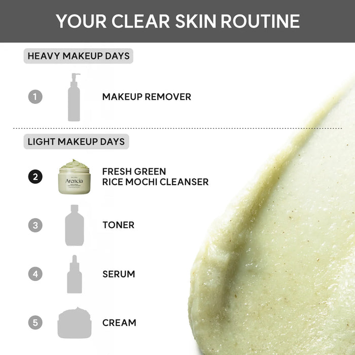 ARENCIA Fresh Green Rice Mochi Cleanser
